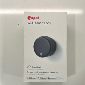 August Wi-Fi Smart Lock in Black